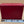 Red Leatherette/Gold Star Embellished 3.5