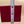 Red Leatherette/Gold Star Embellished 3.5