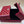 Red Leatherette/Gold Star Embellished 3.5