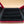 Red Leatherette/Gold Star Embellished 3.5