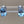QVC Blue Topaz/Sterling Silver 5mm x 6mm Rectangle Stud Earrings