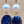 Faceted Blue Sapphire/Cultured Pearl/Sterling Silver 2.25