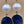 Faceted Blue Sapphire/Cultured Pearl/Sterling Silver 2.25