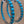 Sleeping Beauty Turquoise/Sterling Silver Inside Out 1.75