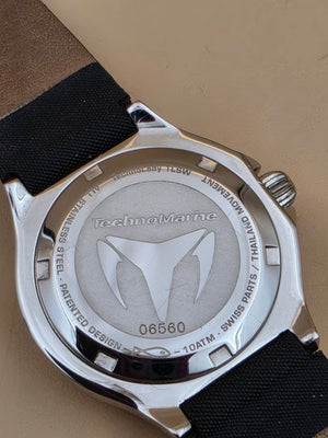 TECHNOMARINE TECH LADY TLSW Diamond Set/Mother Of Pearl/10ATM/Swiss Parts Y2K 5.5"-7.25" Women's Watch