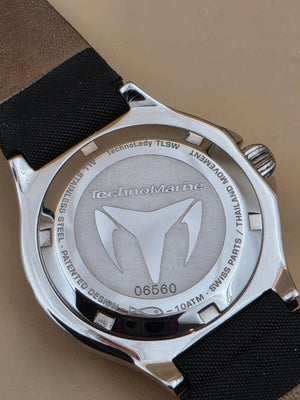 TECHNOMARINE TECH LADY TLSW Diamond Set/Mother Of Pearl/10ATM/Swiss Parts Y2K 5.5"-7.25" Women's Watch