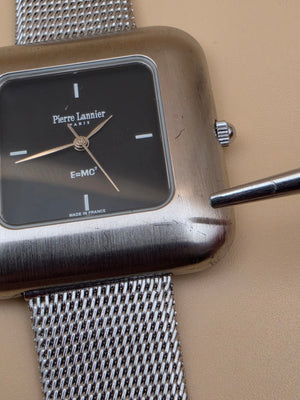 PIERRE LANIER EINSTEIN Model E=MC² Mesh Bracelet Band Watch