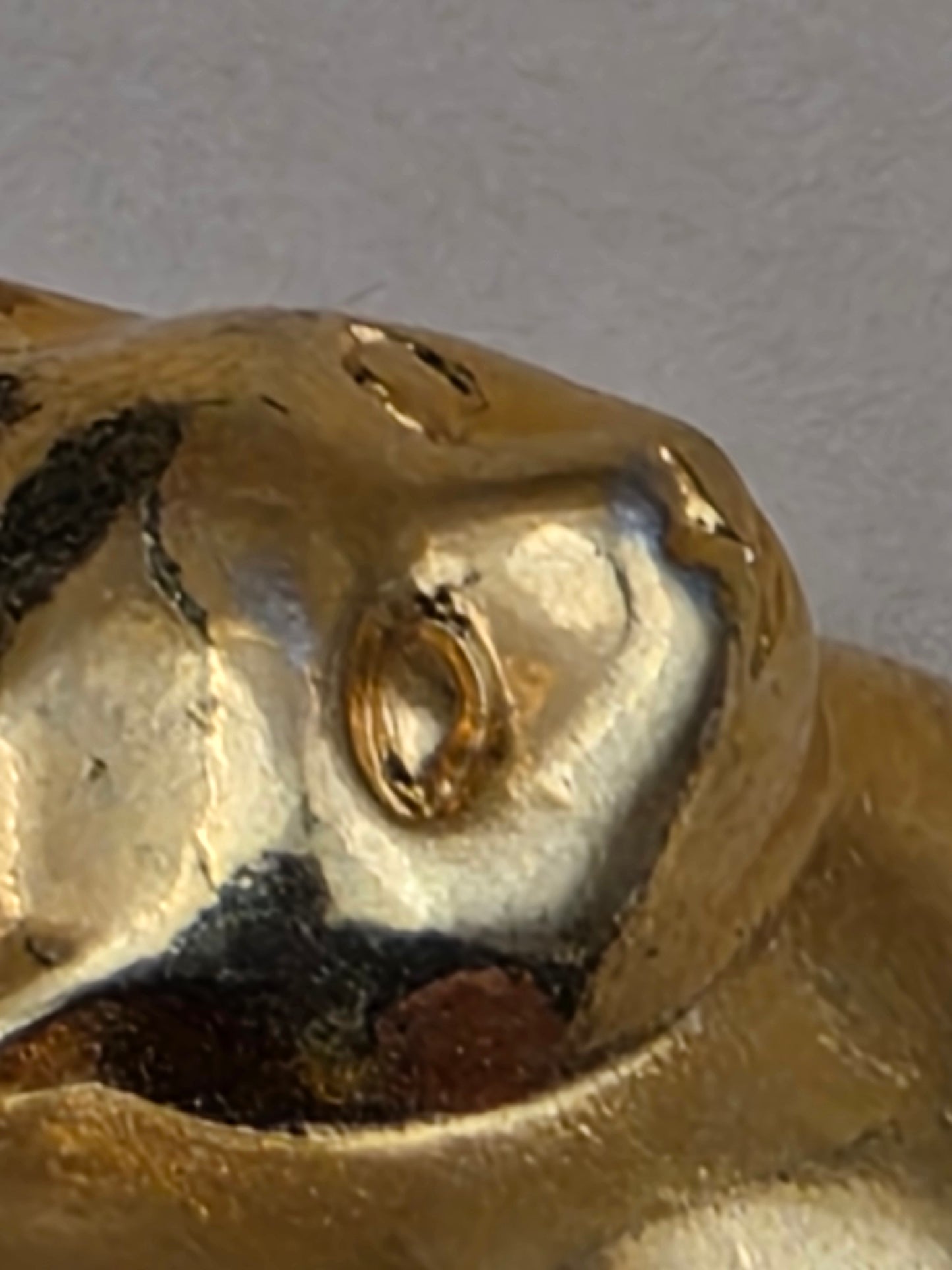 AVON Vintage  1992 "Frolicking Feline " Goldtone Playful Cat with Silvertone Yarn Ball Earrings