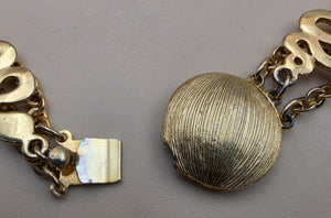 Vintage Gold Tone 3 Layer Necklace