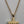 Gold Tone/Clear Rhinestone/Heart Wrapped Cross Pendant on 16