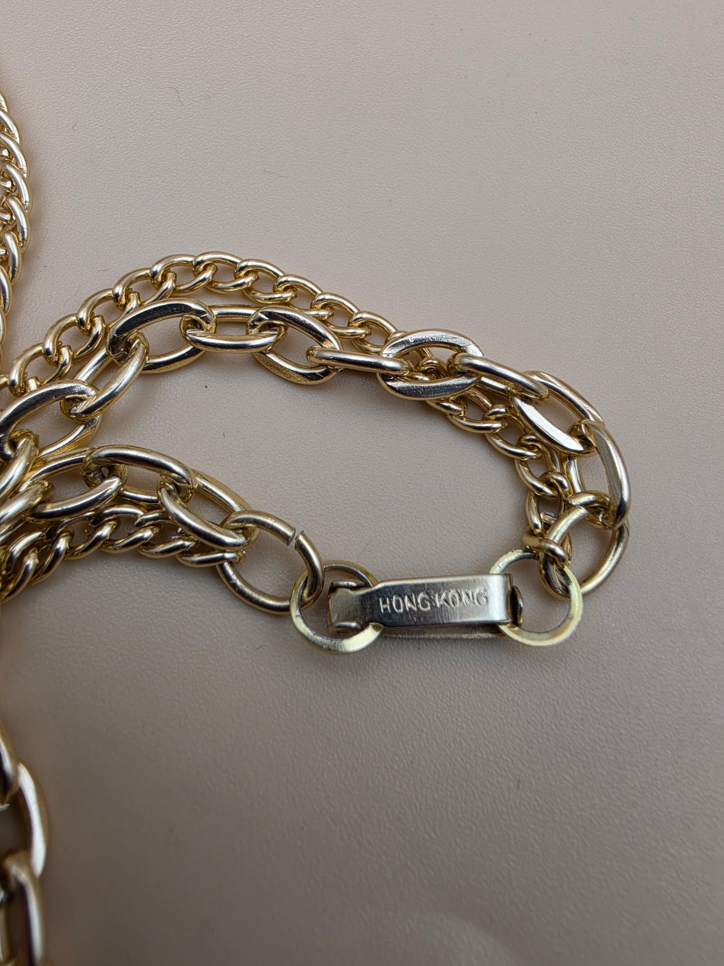 Gold Tone/Filagree Tassel Pendant/Layered Necklace