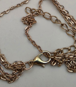 Gold Tone/Multi Layered/Multi Charm Necklace