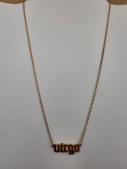 Virgo Adjustable 16'- 18" Goldtone Necklace