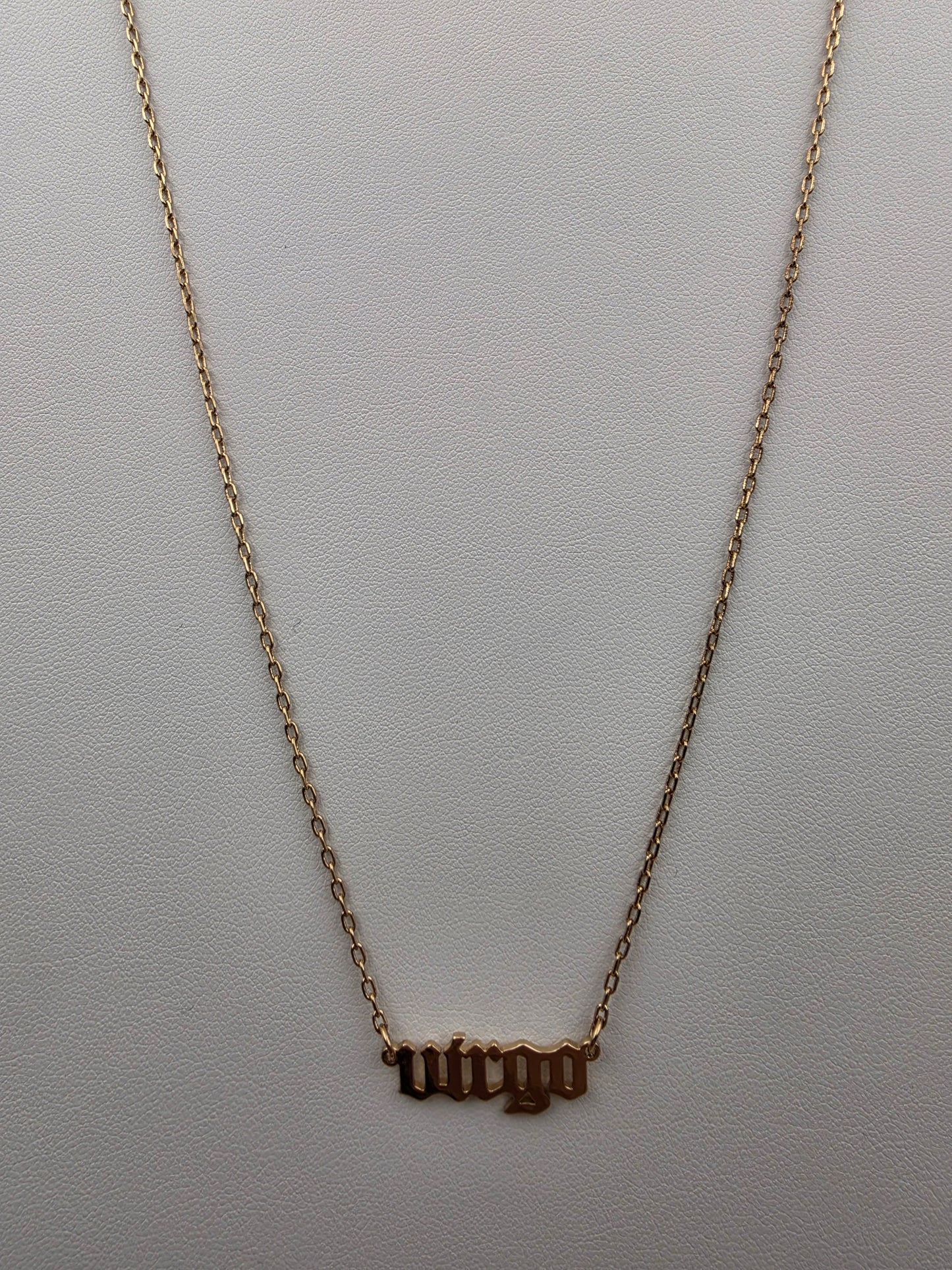 Virgo Adjustable 16'- 18" Goldtone Necklace