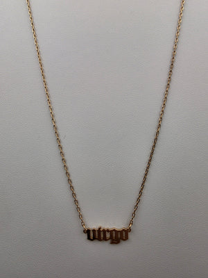 Virgo Adjustable 16'- 18" Goldtone Necklace