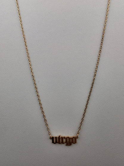 Virgo Adjustable 16'- 18" Goldtone Necklace