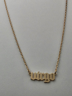 Virgo Adjustable 16'- 18" Goldtone Necklace