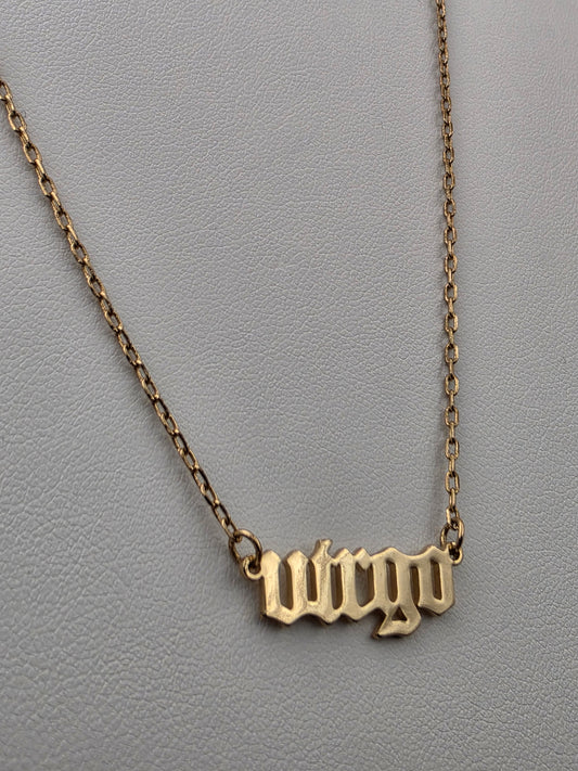 Virgo Adjustable 16'- 18" Goldtone Necklace