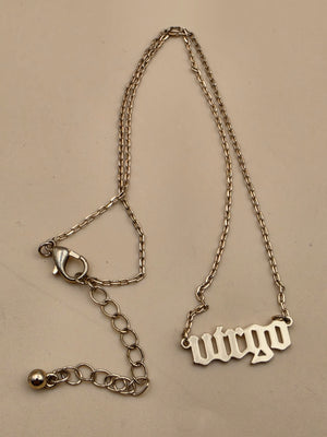 Virgo Adjustable 16'- 18" Goldtone Necklace