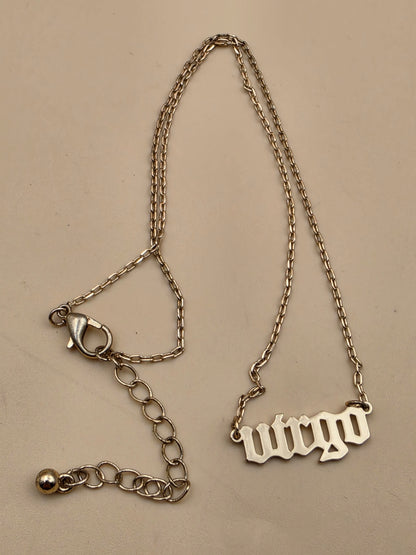 Virgo Adjustable 16'- 18" Goldtone Necklace