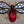 MINT Red/Clear Rhinestone/Goldtone Flying Bug Brooch