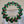 1960's- 1970's Green Enamel/Red Crystal Stones/Goldtone Vintage Christmas Wreath Brooch
