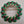 1960's- 1970's Green Enamel/Red Crystal Stones/Goldtone Vintage Christmas Wreath Brooch