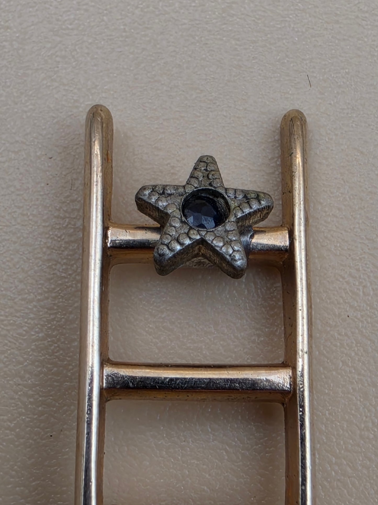 MARY KAY Goldtone "Ladder of Success" Vintage Brooch