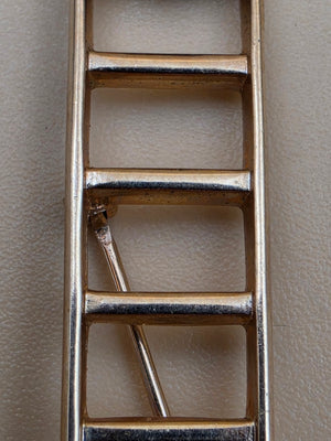 MARY KAY Goldtone "Ladder of Success" Vintage Brooch