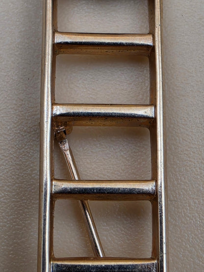 MARY KAY Goldtone "Ladder of Success" Vintage Brooch