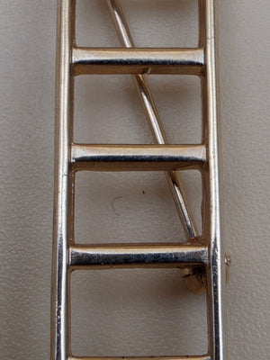 MARY KAY Goldtone "Ladder of Success" Vintage Brooch