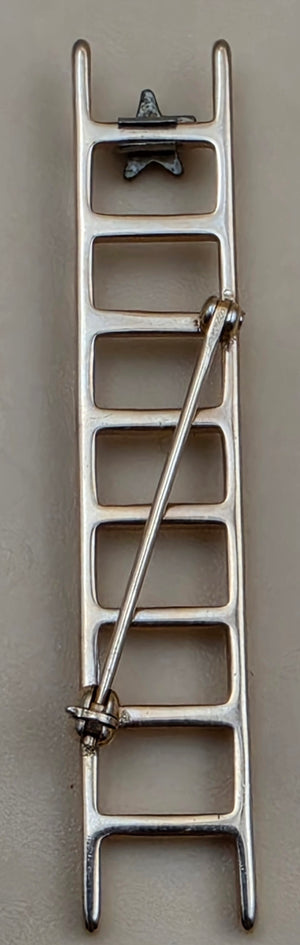 MARY KAY Goldtone "Ladder of Success" Vintage Brooch