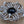 GERRYS Silvertone/Black Cabochon/Vintage Sunburst Design/Textured Ribbon Vintage Brooch