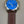 Blue Dial/Goldtone/Brown Stitched Band Men's Watch