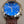 Blue Dial/Goldtone/Brown Stitched Band Men's Watch