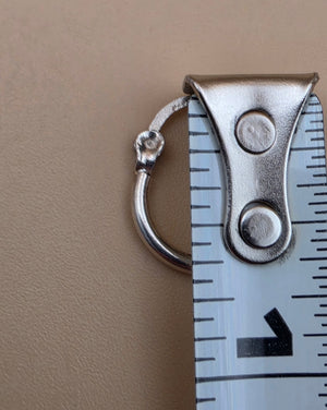 Sterling Silver Leverback .75" Hoop Earrings