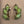 Green Milk Glass Navettes/Green Rhinestone Vintage 1950's-1960's Clip On Earrings
