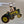John Deere Styled Green/Yellow/Goldtone Tractor 1