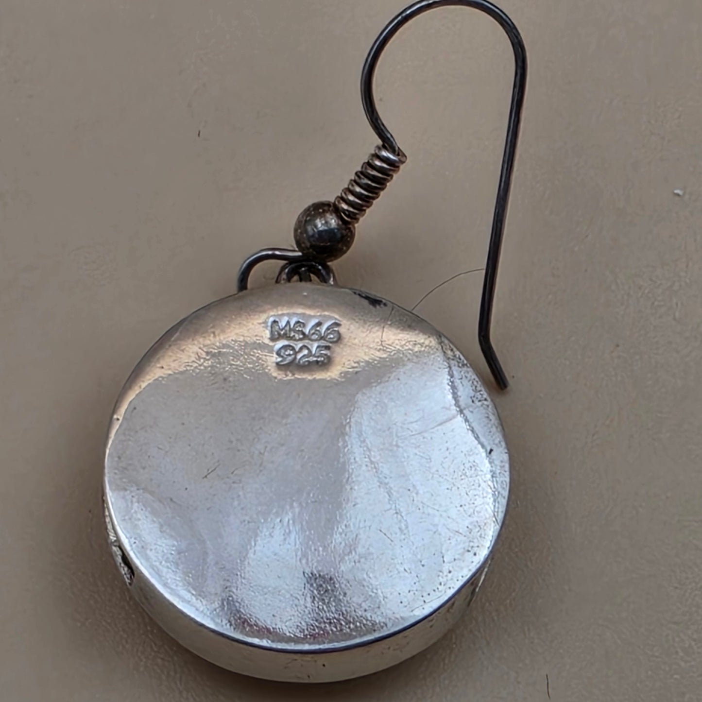 Sterling Silver/Cutout Moon and Stars 1.5" Dangle Earrings