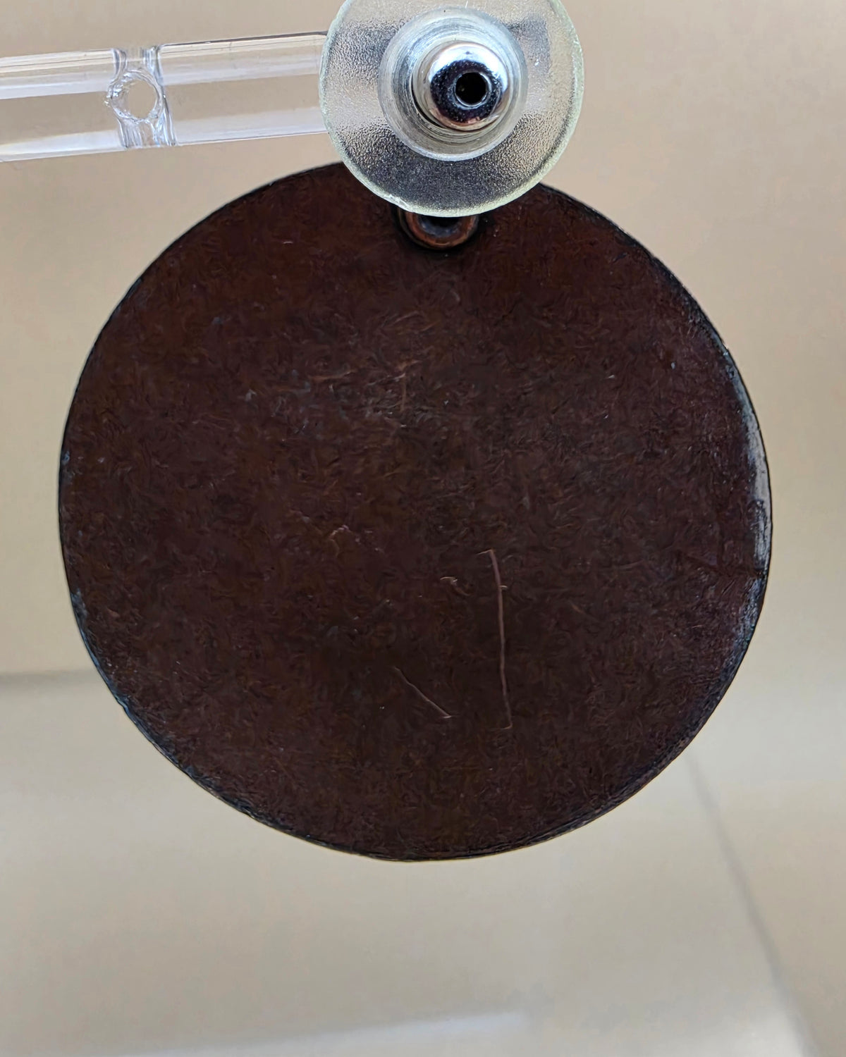 Copper Finished Round/Triangle Earrings