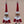 Merry Christmas Santa Claus/Red and White Enamel/Glitter Beard/Dangling Boot 2