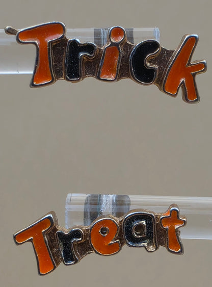 Halloween Trick or Treat Festive .75" x .5" Earrings