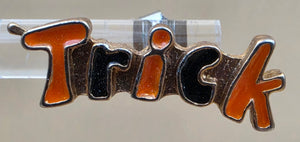 Halloween Trick or Treat Festive .75" x .5" Earrings