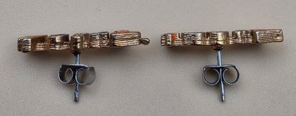 Halloween Trick or Treat Festive .75" x .5" Earrings