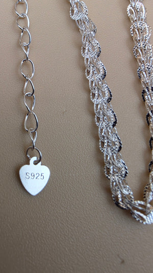 Sterling Silver Adjustable 7" Bracelet