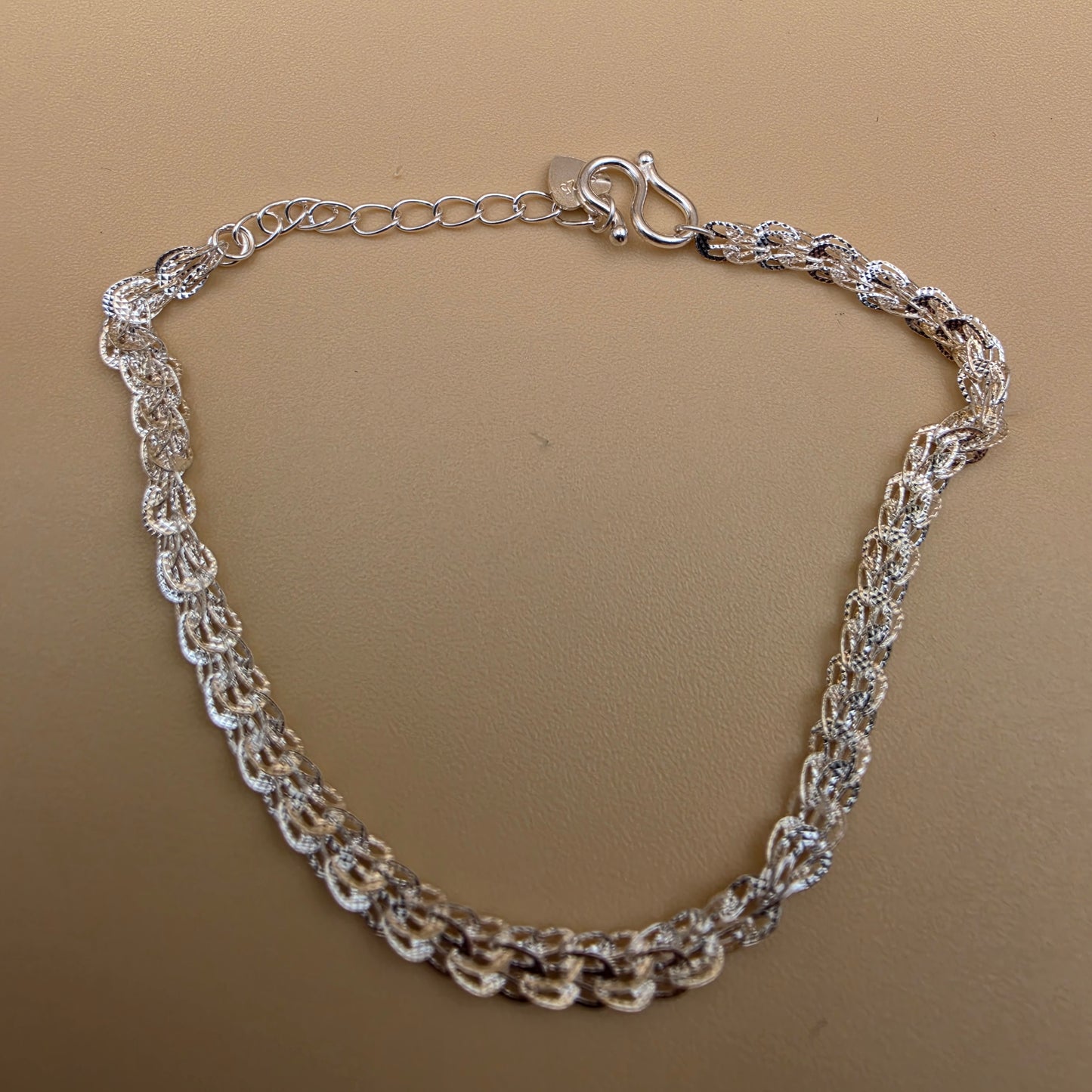 Sterling Silver Adjustable 7" Bracelet