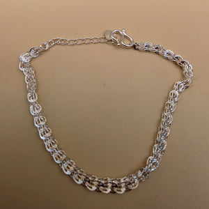 Sterling Silver Adjustable 7" Bracelet