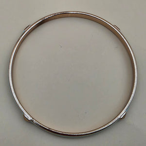 Mint Enamel/Goldtone 8" Bangle Bracelet