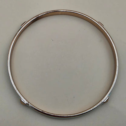 Mint Enamel/Goldtone 8" Bangle Bracelet