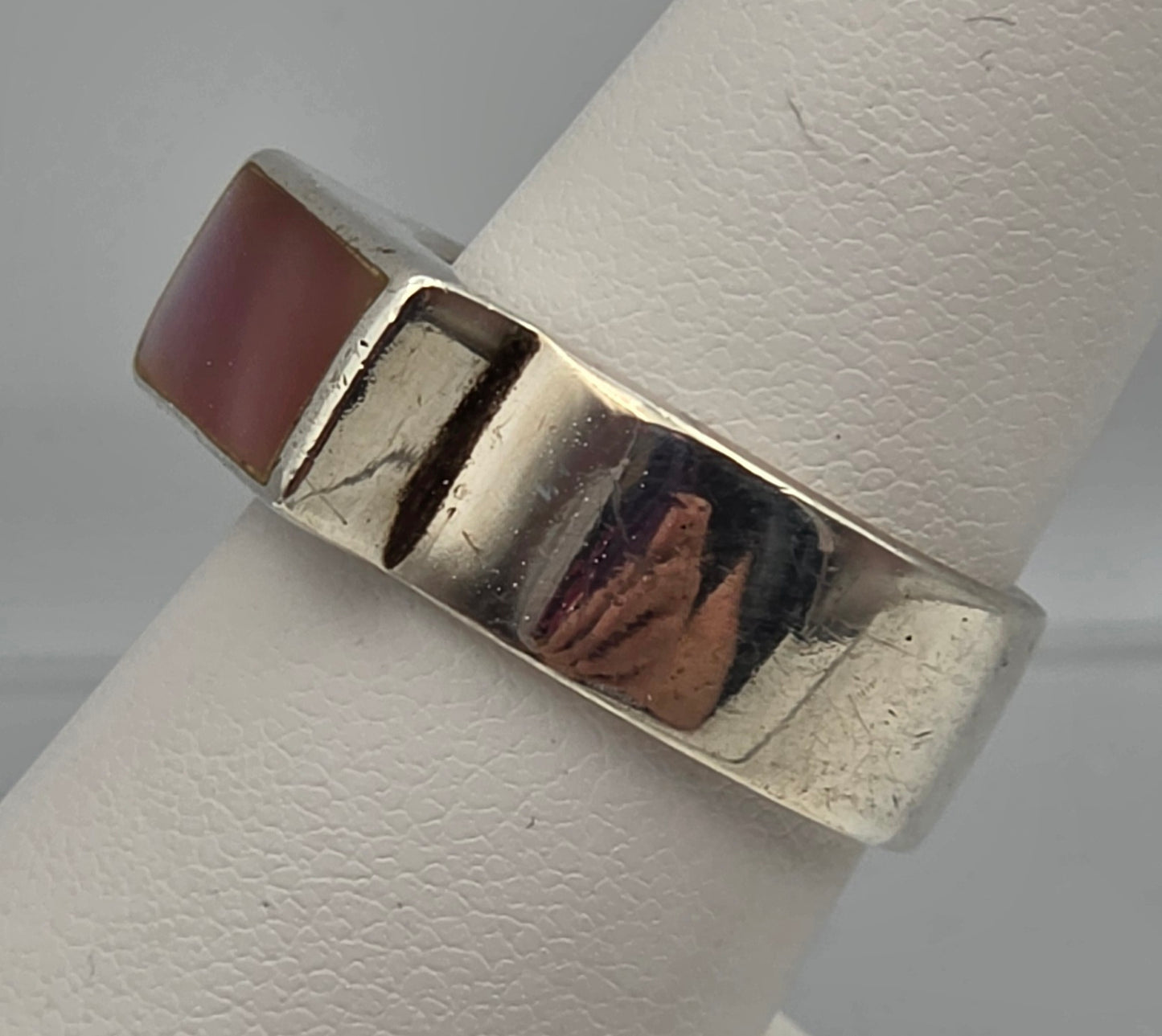 Mother of Pearl/Sterling Silver Ring Size 8.25